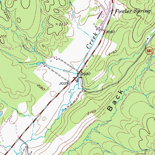 Topographic Map of Wilderness School (historical), VA