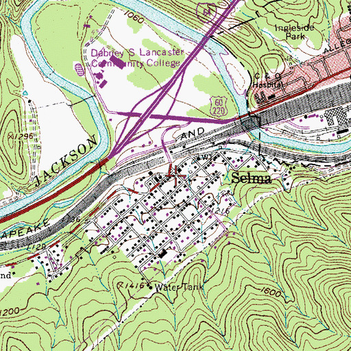 Topographic Map of Epworth United Methodist Church, VA