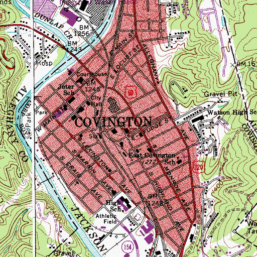 Topographic Map of Epworth Methodist Church, VA