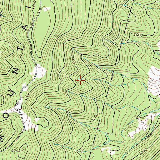 Topographic Map of Highland County, VA