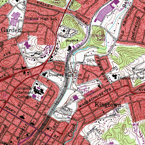 Topographic Map of Mumpower Park, VA