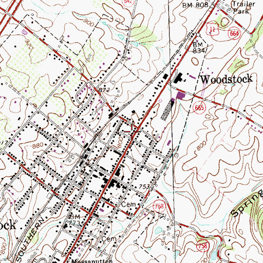 Topographic Map of Saint John Bosco Roman Catholic Church, VA