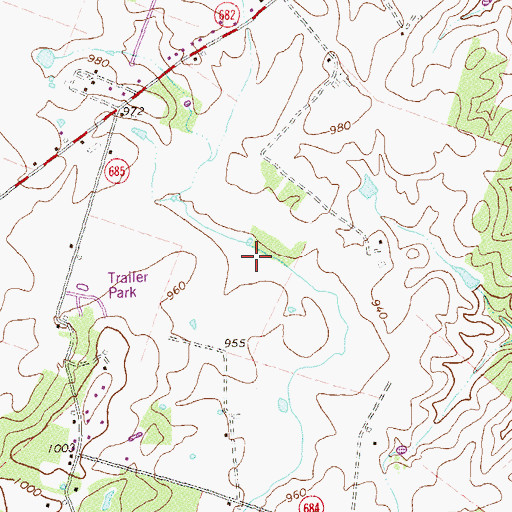 Topographic Map of Shenandoah County, VA