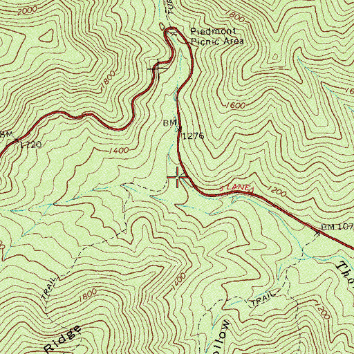 Topographic Map of Atkins School (historical), VA