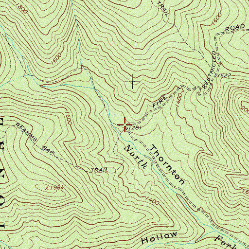 Topographic Map of Hull School (historical), VA