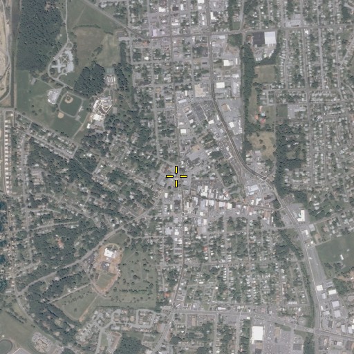 Aerial/Satellite Image of First Baptist Church, VA