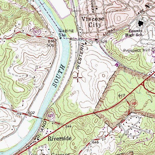 Topographic Map of Warren County, VA