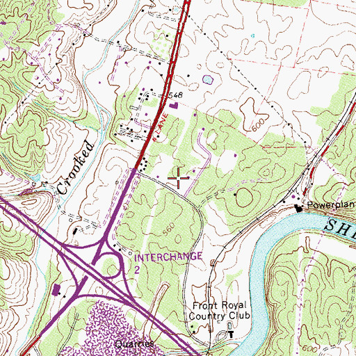 Topographic Map of Community Faith Baptist Church, VA