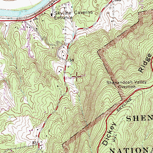 Topographic Map of Deer Haven, VA