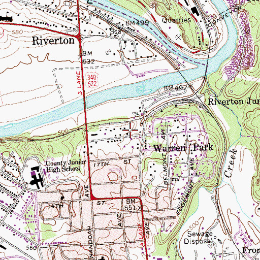 Topographic Map of Front Royal Baptist Temple, VA
