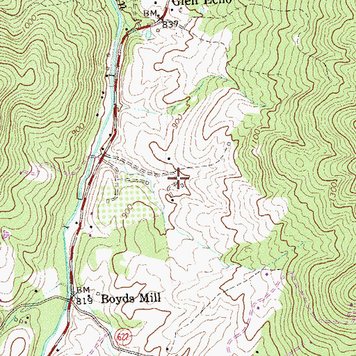 Topographic Map of Glenway Farm, VA