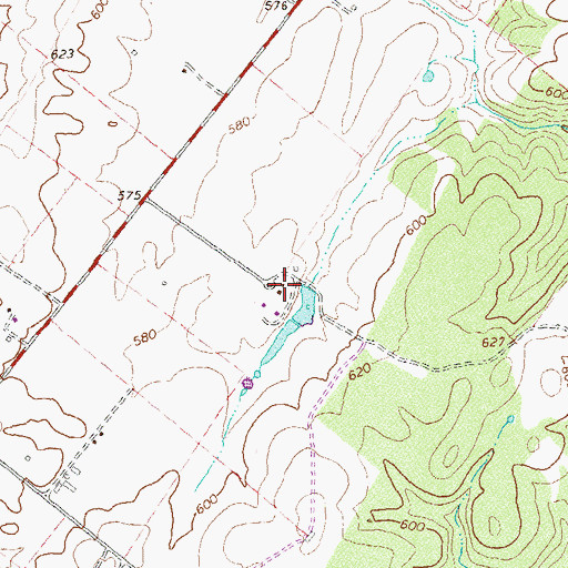Topographic Map of Oxbow Farm, VA