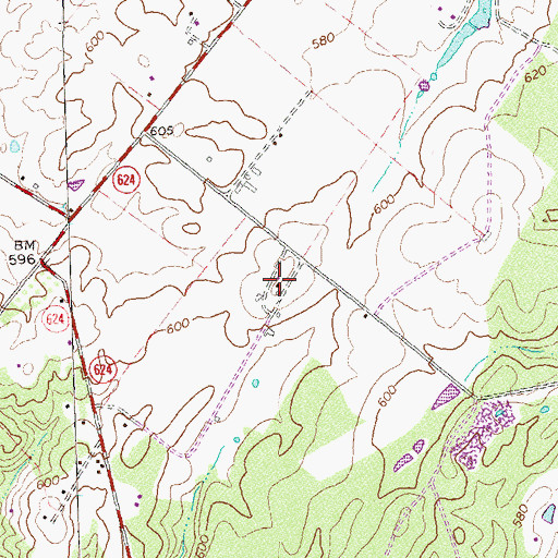 Topographic Map of Rock Hill Farm, VA
