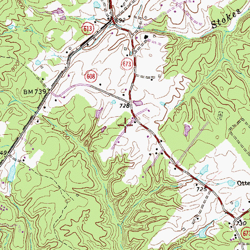 Topographic Map of Skyline Ranch Resort, VA