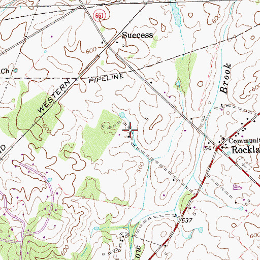 Topographic Map of Springdale, VA