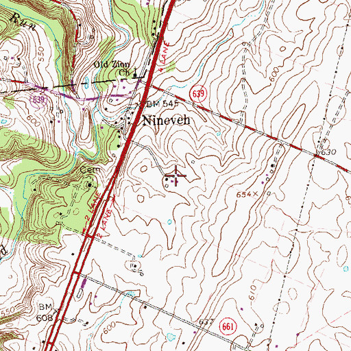 Topographic Map of Stonewall Farm, VA