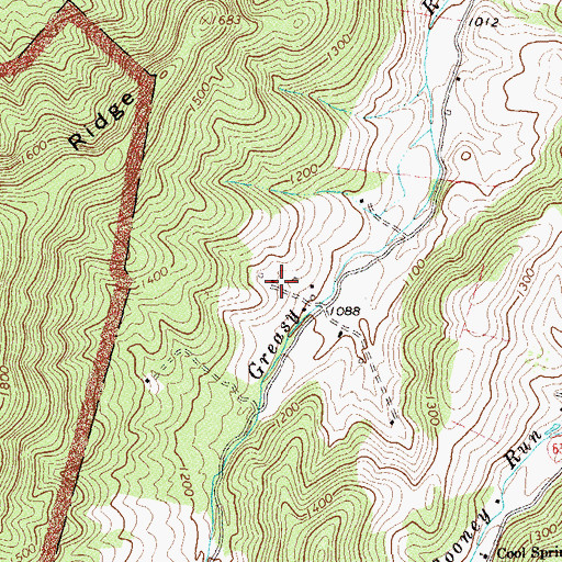 Topographic Map of Sycamore Spring Farm, VA