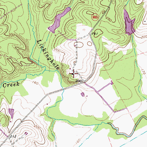 Topographic Map of Bolling Hall, VA