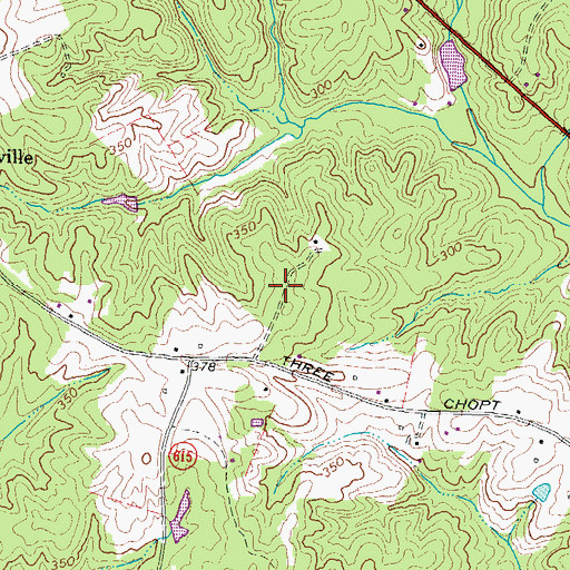 Topographic Map of Childress, VA
