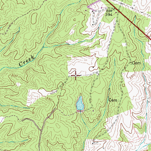 Topographic Map of Countryside West, VA