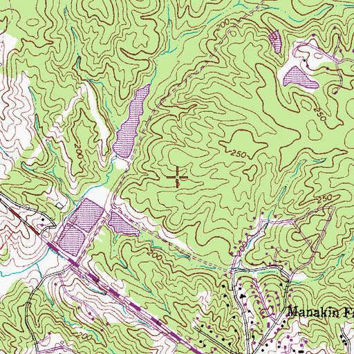 Topographic Map of Edgehill, VA