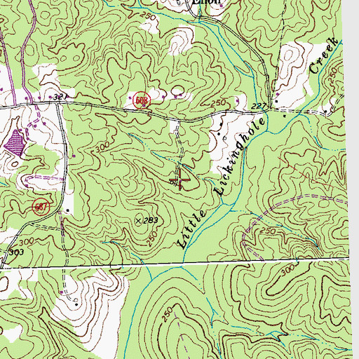 Topographic Map of Georges Landing, VA
