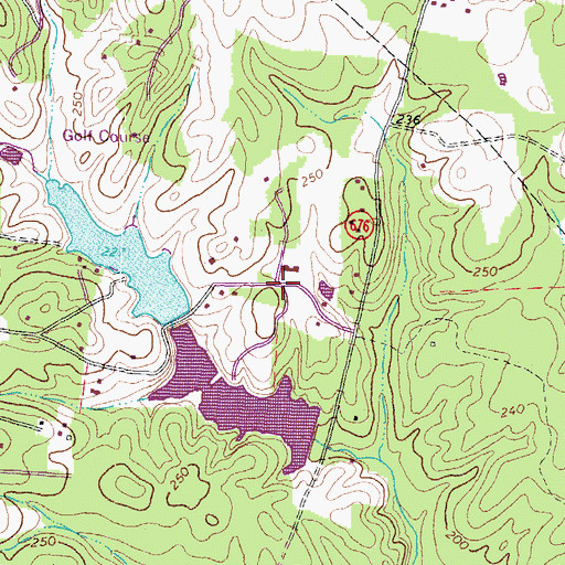 Topographic Map of Goosepoint, VA