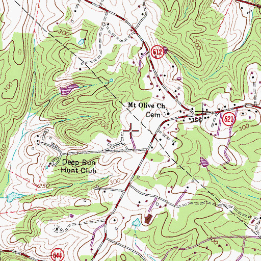 Topographic Map of Homewood Park, VA