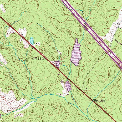 Topographic Map of Lake Killarney, VA