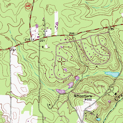 Topographic Map of Lower Tuckahoe, VA