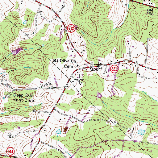 Topographic Map of Mount Olive Terrace, VA