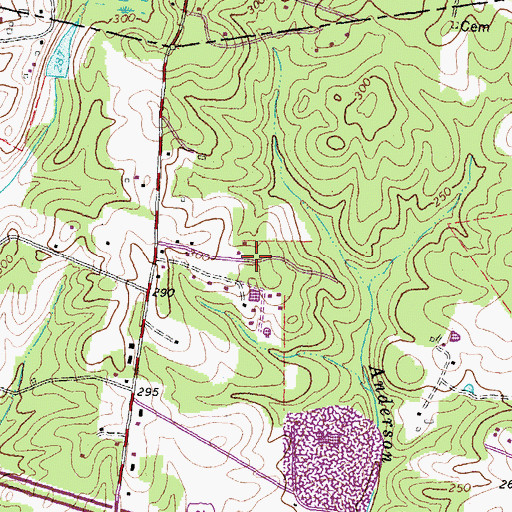 Topographic Map of Pickels, VA