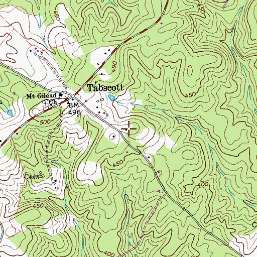 Topographic Map of Shannon Hills Farms, VA