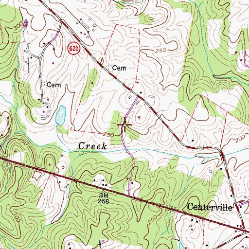 Topographic Map of Sycamore Creek, VA
