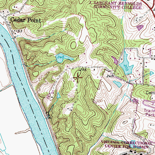 Topographic Map of Venice Heights, VA