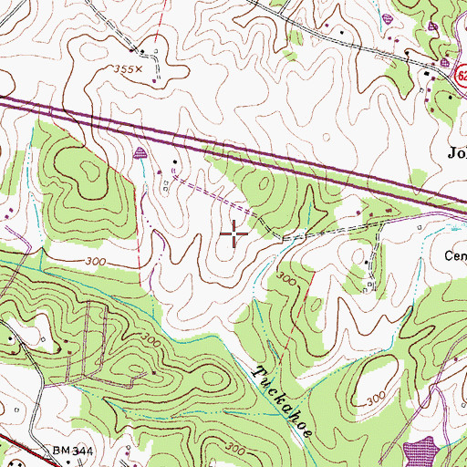 Topographic Map of Windy Run, VA
