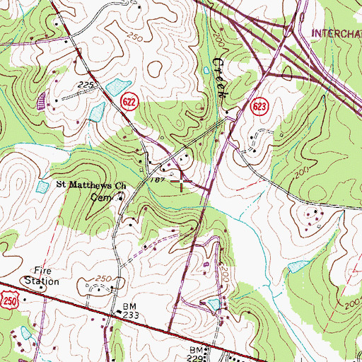 Topographic Map of Wingmead, VA