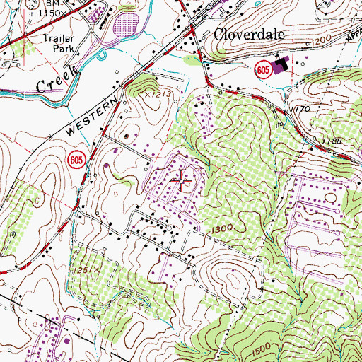Topographic Map of Runaway Village, VA