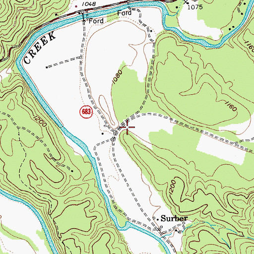 Topographic Map of Slash School (historical), VA