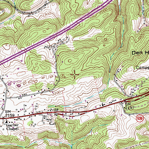 Topographic Map of Blake Forest, VA