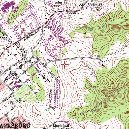 Topographic Map of Cedar Orchard, VA