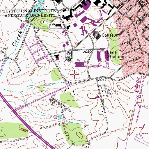 Topographic Map of English Field, VA