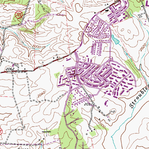 Topographic Map of Hethwood, VA