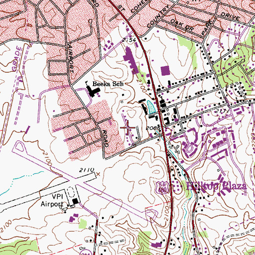 Topographic Map of Hubbard Haven, VA