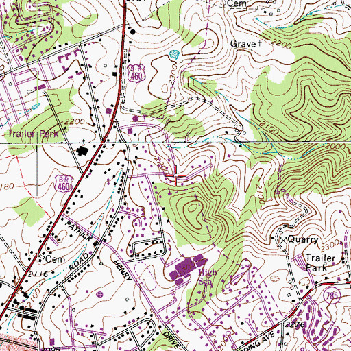 Topographic Map of Murphy, VA