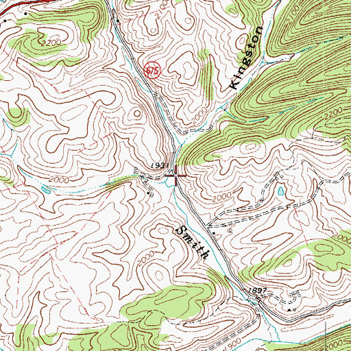 Topographic Map of Nixon School (historical), VA
