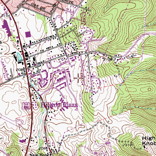 Topographic Map of Southeast Park, VA