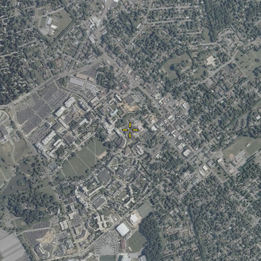 Aerial/Satellite Image of Squires Hall, VA