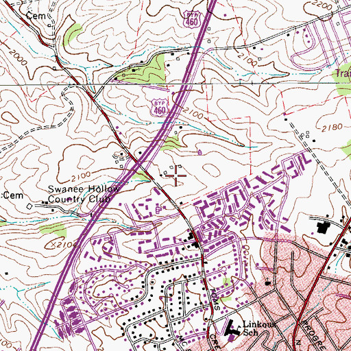 Topographic Map of Sundance Ridge, VA