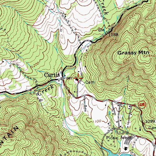 Topographic Map of Enenezer Church, VA